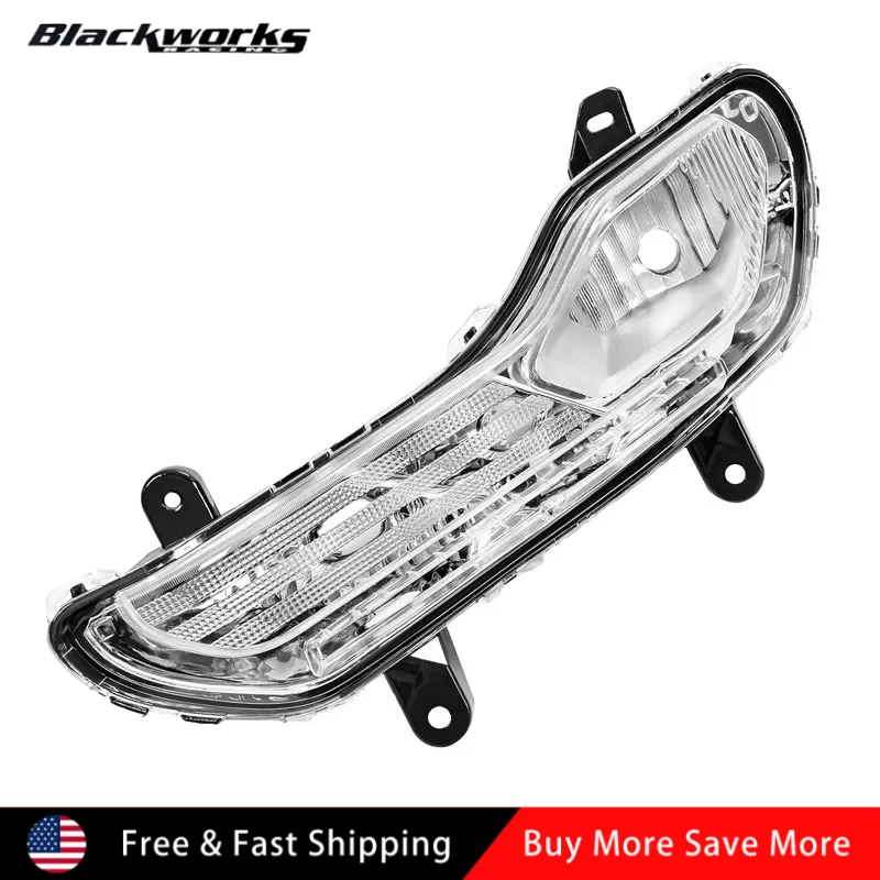 CJ5Z13201C CJ5Z-13201CCP Plastic Front Driver Side Bumper Fog Light Lamp Clear Lens For 2013-2016 Ford Escape Kuga