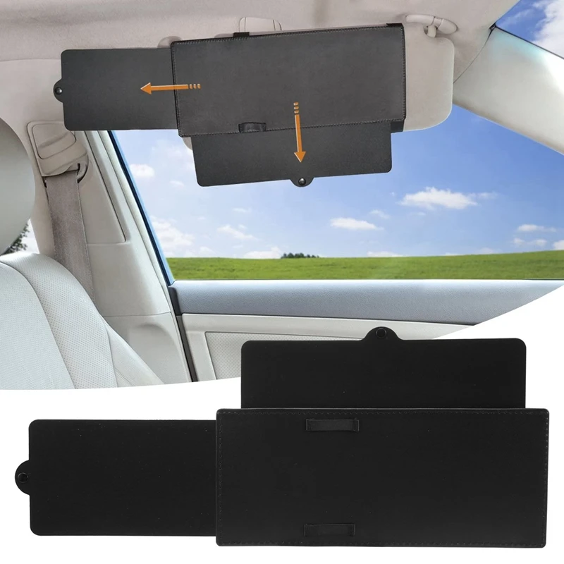 Car Sunshade Retractable Multifunctional Sunshade Anti-Glare Goggles Car Sunshade Blocks Windshield Sun Visor Parts