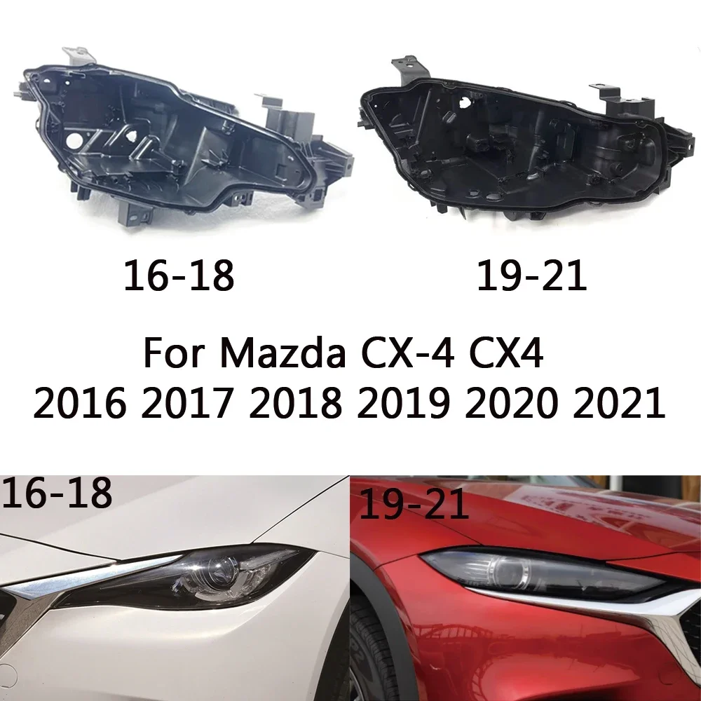 

HTTCY Для Mazda CX-4 CX4 2016 2017 2018 2019 2020 2021, основание фары, дом для фар, задняя база автомобиля, задняя фара, дом