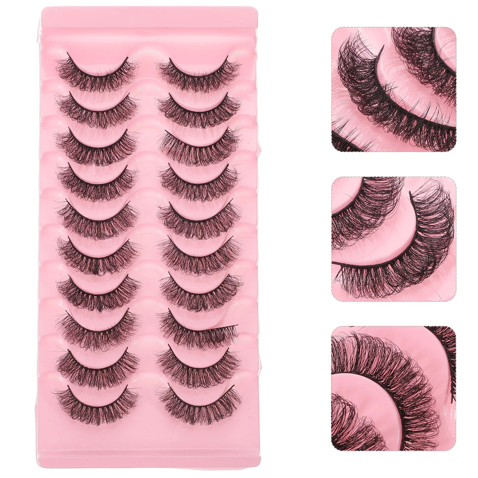 

7D Curled False Eyelashes Full Fake Lashes Natural Look Makeup Accessories for Wedding Party Ball
