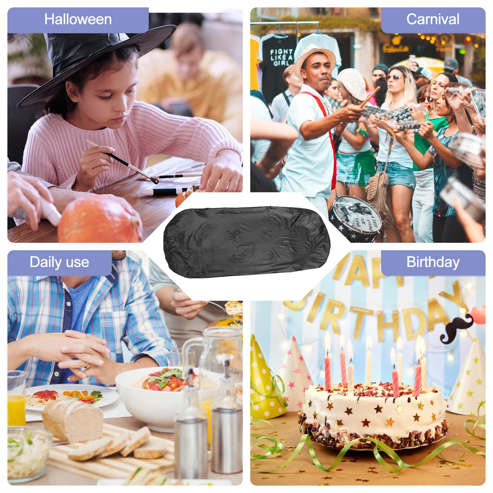 

Waterproof Elastic Table Cover Flannel PVC Picnic Party Banquet Outdoor Decorative Fitted Cloth Easy Wash Clean