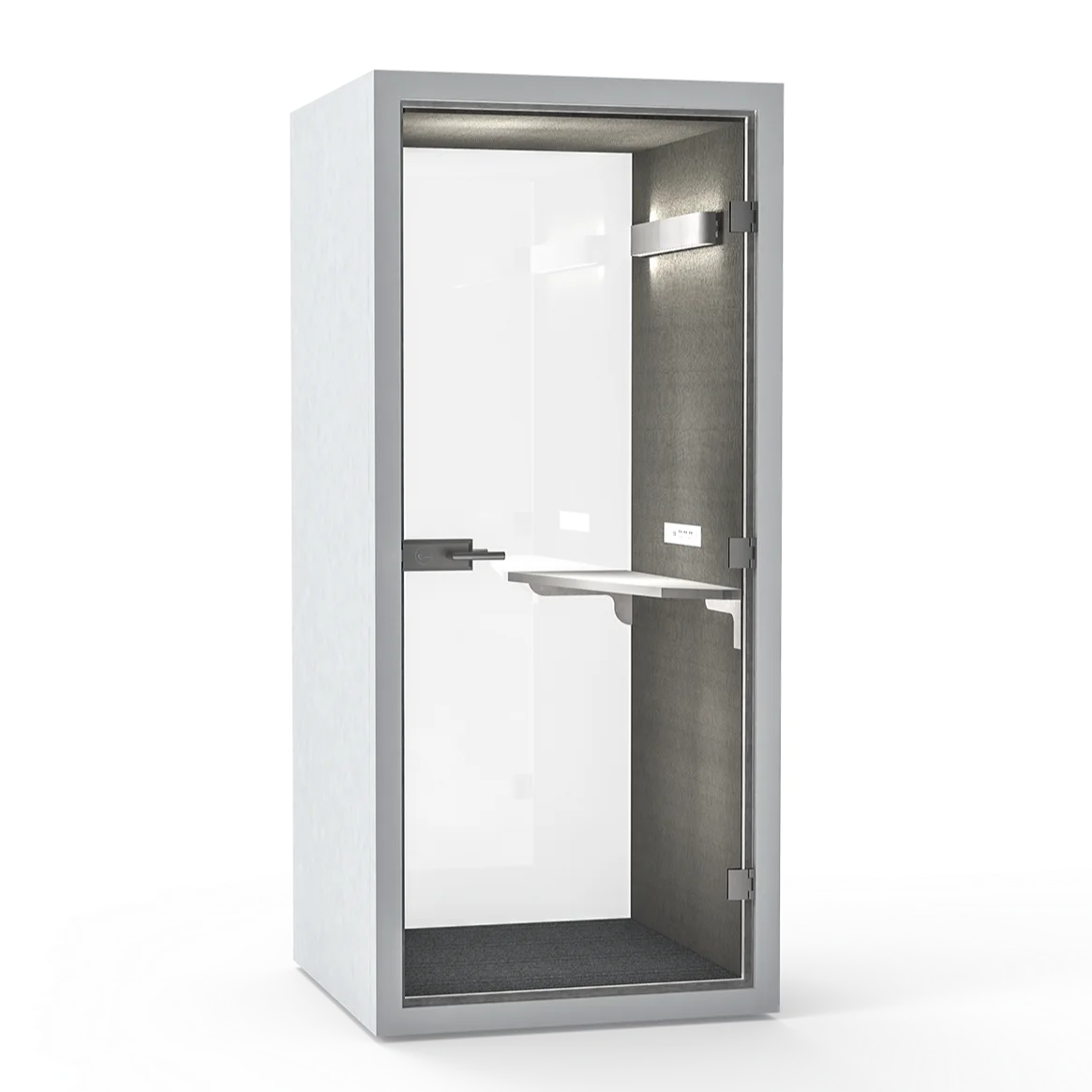 Acoustic Phone Booth Office Privacy Pod Soundproof Work Pods Movable Storage Office Supermarket Hotel Bedroom Bathroom Steel