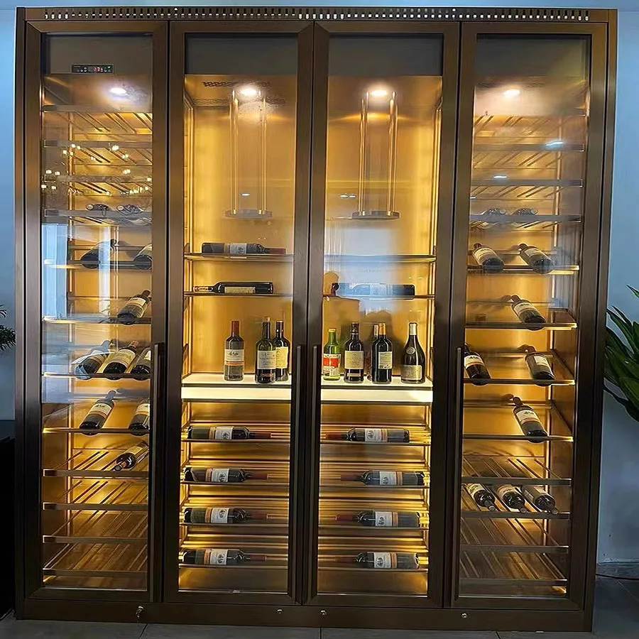 Modern Luxury Bar Cabinet Display Outdoor Commercial Boutique Industrial Handmade Wine Rack Square Kabinet Modern Furniture