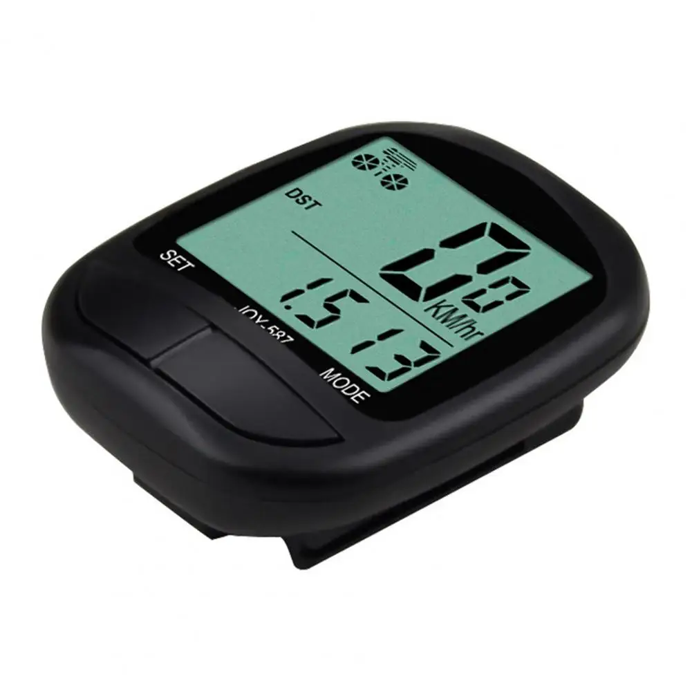 Wireless Bike Computer Waterproof Wireless Bicycle Speedometer with Lcd Display Easy Installation Odometer for Cycling Battery