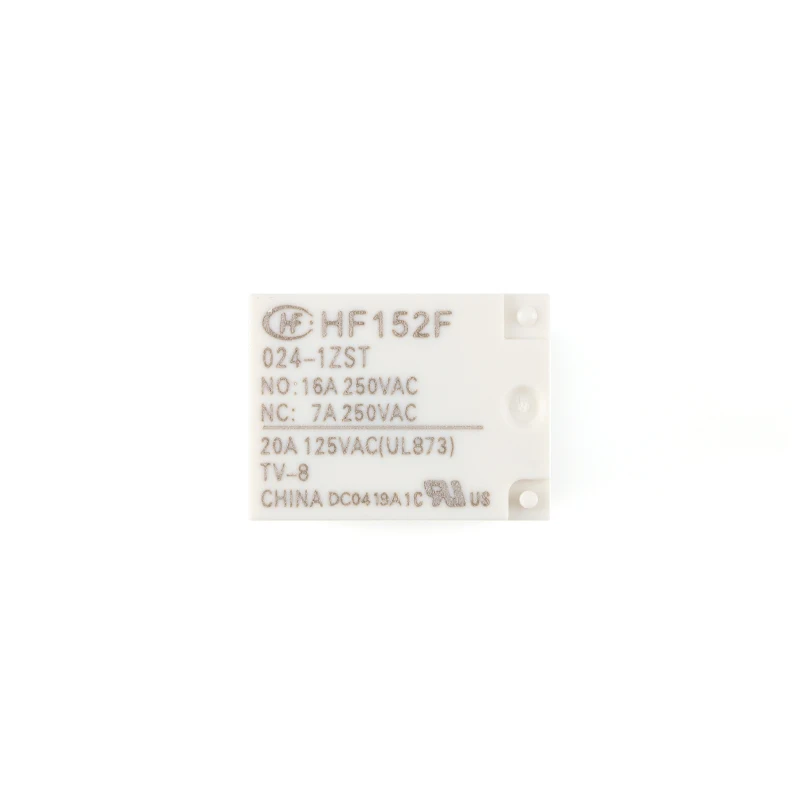 5Pcs/1pc High Power Relay HF152F HF152F-005-1ZST HF152F-012-1ZST HF152F-024-1ZST DC 5V 12V 24V 5Pin NC 7A 250V/AC NO 16A Rele