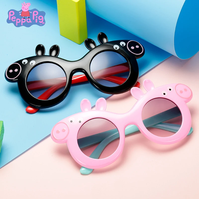 Anime Peppa Pig Kids Sunglasses Cartoon Figure Peppa Pig George Children\'s Sunglasses Uv Protection Sun Glasses Photo Props Gift