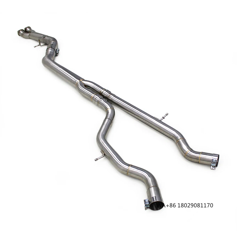 

OEM SS304 Single Mid Pipe for M3 M4 F80 F82 3.0T 2015-2019 Car Exhaust System Stainless Steel Exhaust Middle Pipe