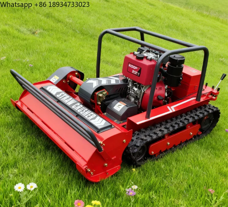 Factory-customized  Engine Remote-controlled Lawn Mower 800/1000mm Width Adjustable Mower Height with CE Certification