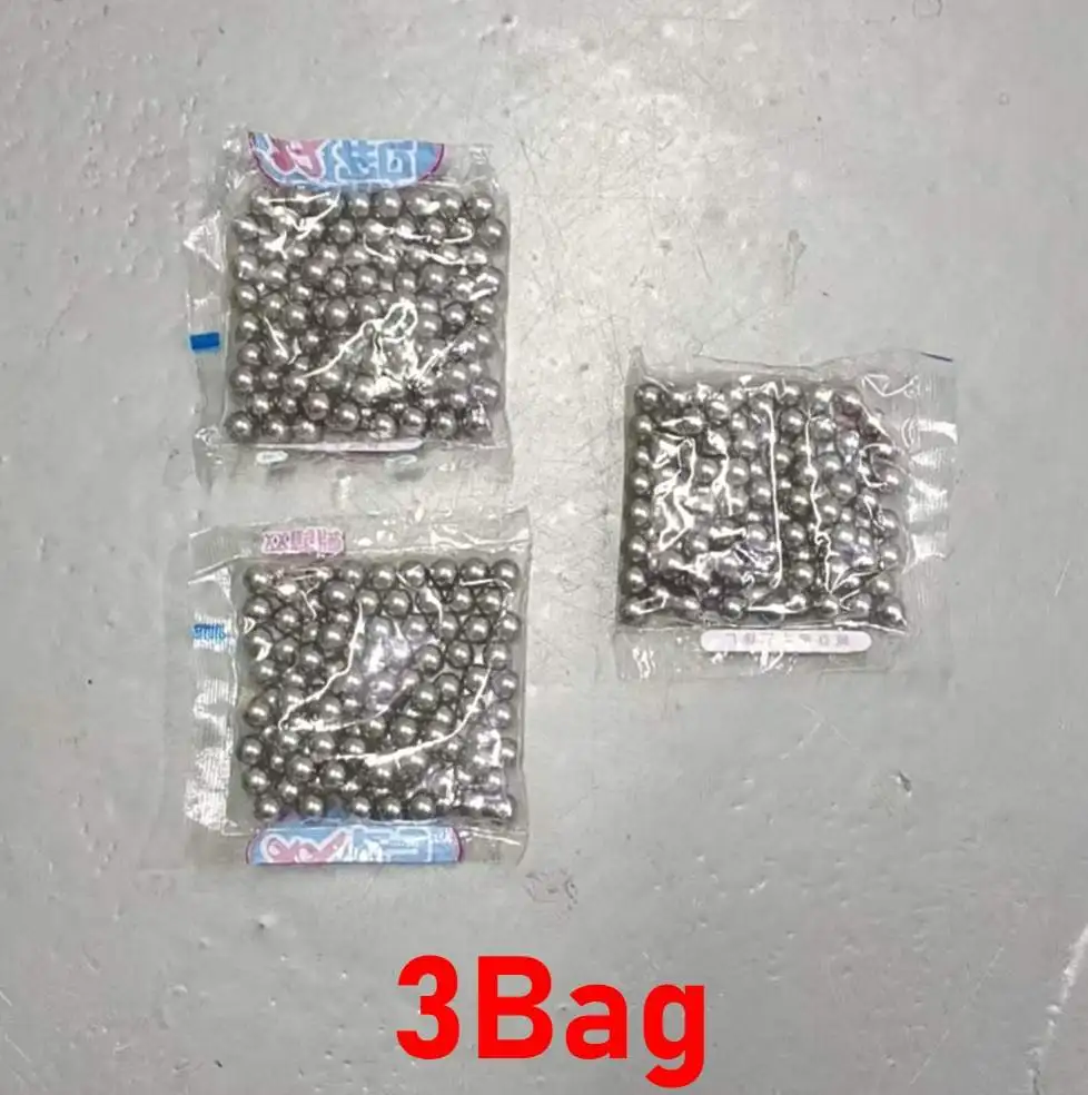 100 stuks 6mm kogels van hoogwaardig koolstofstaal zijn krachtig en geschikt voor buitenschieten met G17-legering speelgoedwapens.