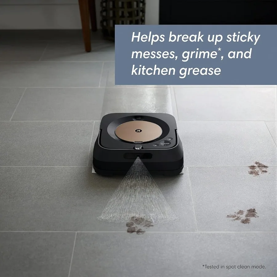 Ultimate Robot Mop- Wi-Fi Connected Precision Jet Spray Smart Mapping Works with Alexa Ideal for Multiple Rooms