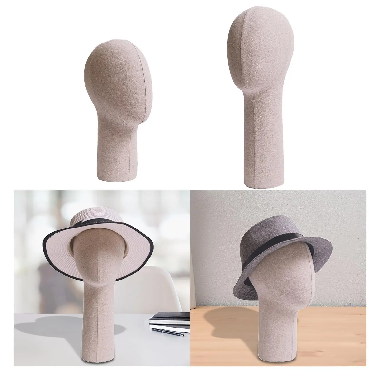 Wig Head Mannequin Head Multipurpose Hat Display Stand Wig Display Holder for Headdress Wig Making Display Hats Shopping Mall