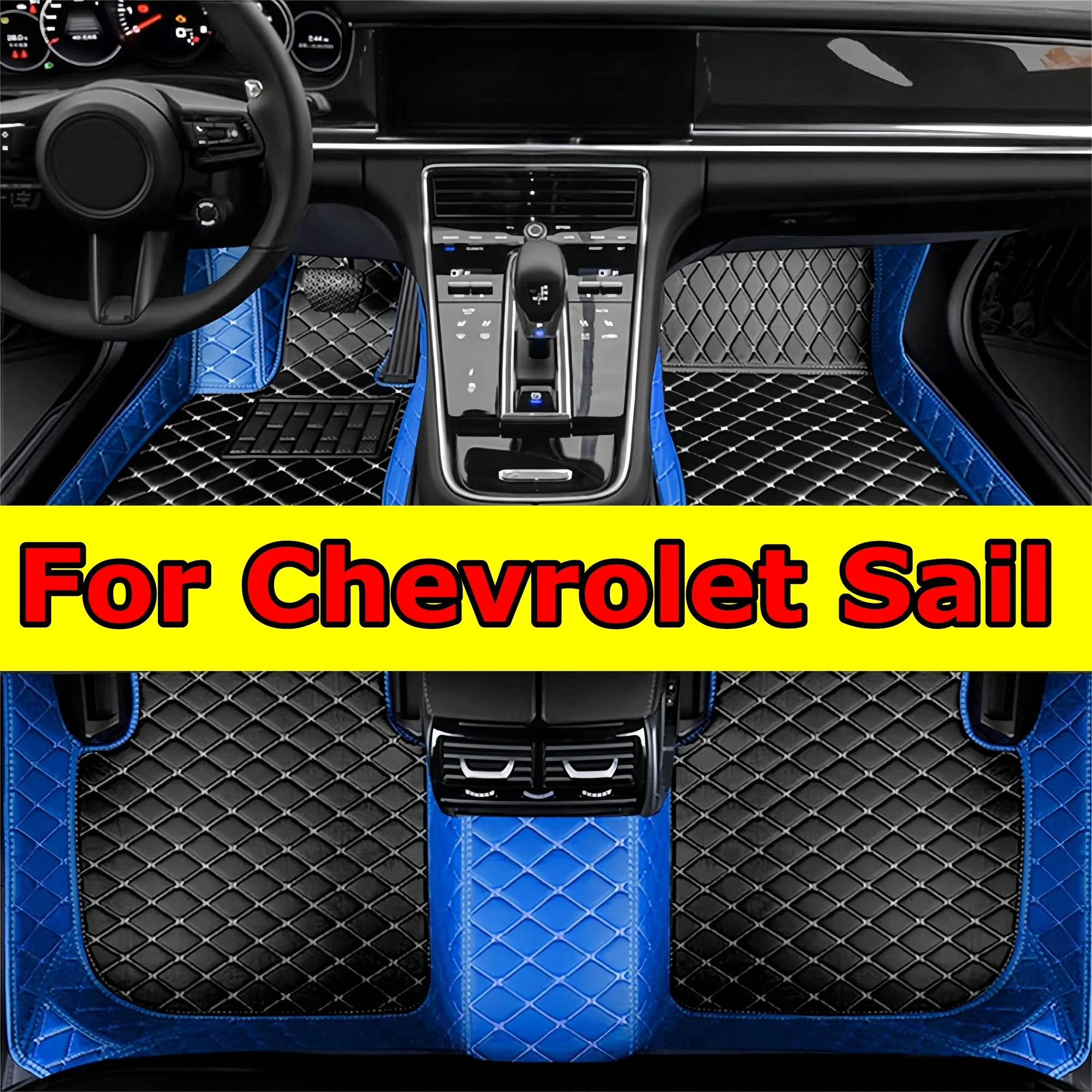 

Custom Car Floor Mats for Chevrolet Sail 2010 2011 2012 2013 2014 All Weather Car Carpet Floor Liners Leather Cover