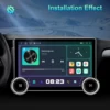 Podofo-カーマルチメディアプレーヤー,Android Auto Carplay, 2K qled画面,wifiと4G GPS, 2ノブオーディオ,10コア,4 64G, 11.5インチ 2