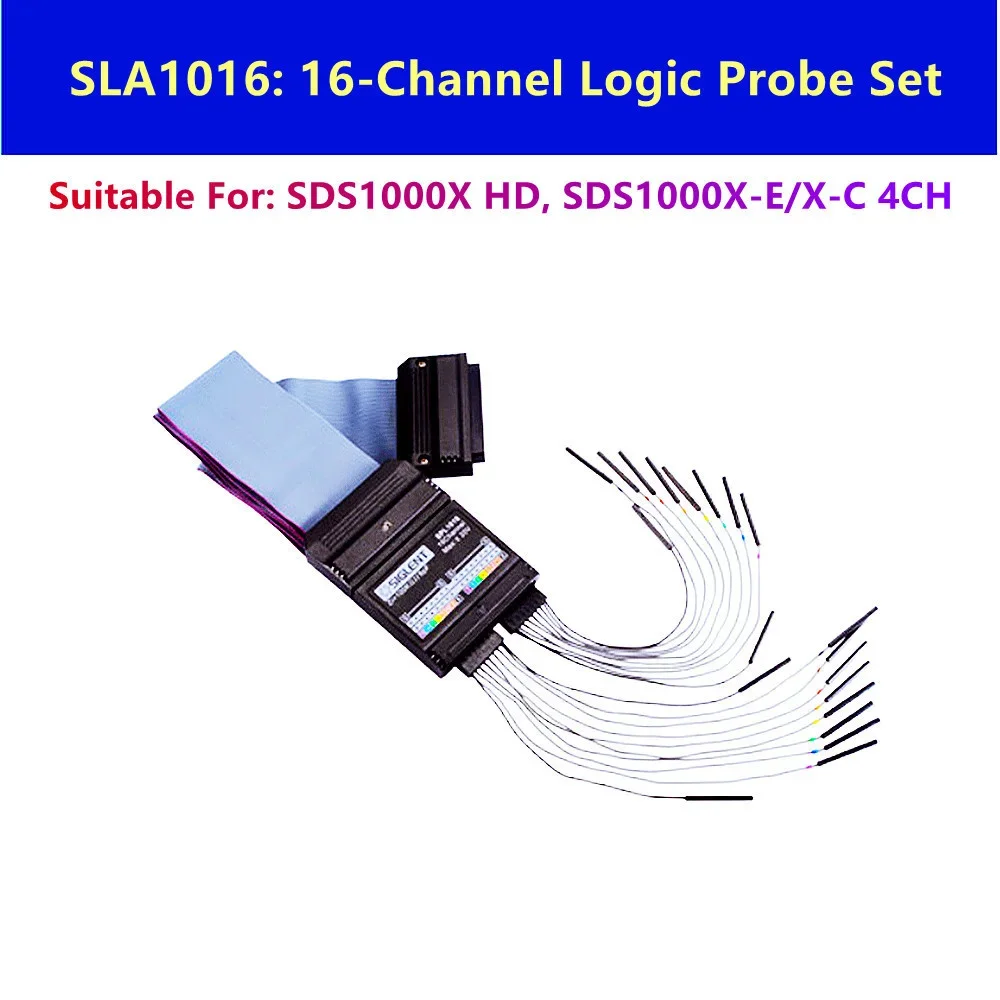 SIGLENT Oscilloscope 16 canaux SLA1016 SPL2016 SPL3016 ensemble de sondes d'analyseur logique SDS1000X SDS2000X sonde logique d'oscilloscope