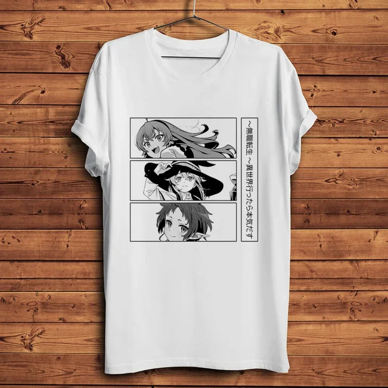 Funny Anime Tshirt Men T Shirt Homme Unisex Kawaii Waifu Otaku Streetwear Mushokutensei Mushoku Tensei Jobless Reincarnation Tee