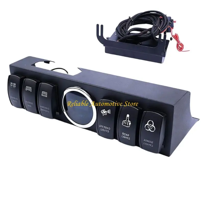 M68B Small 6 Position Power Organization System For Adventure Vehicles Including Pre Assembled Harness