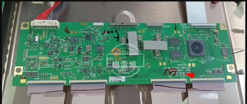 6870C-0477H LC550LUD-LGPC 로직 보드는 LG55EG9100-CB T-CON 연결 보드와 연결됩니다.