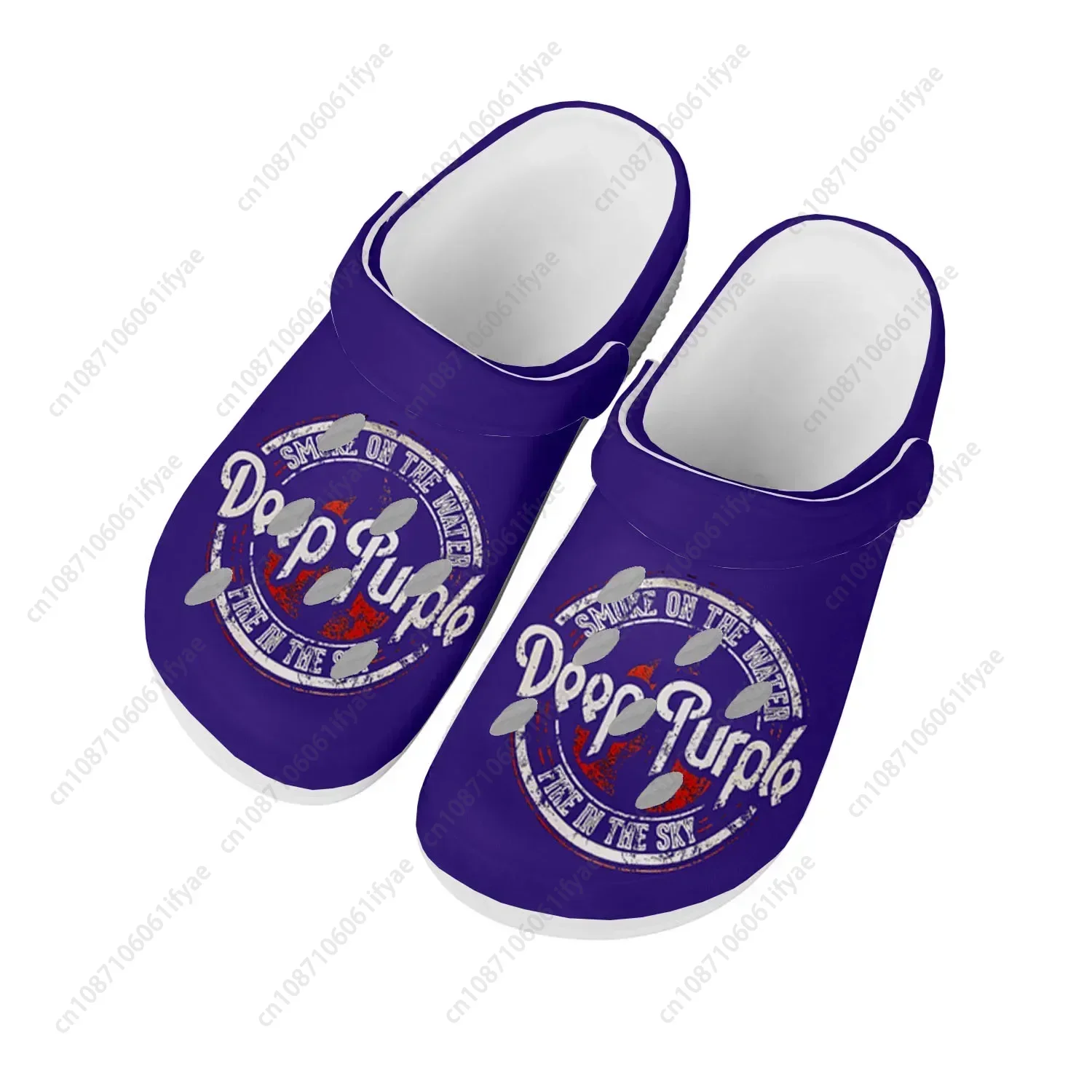 

Deep Purple Heavy Metal Rock Band Home Clogs Custom Water Shoes Mens Womens Teenager Shoes Clog Breathable Beach Hole Slippers