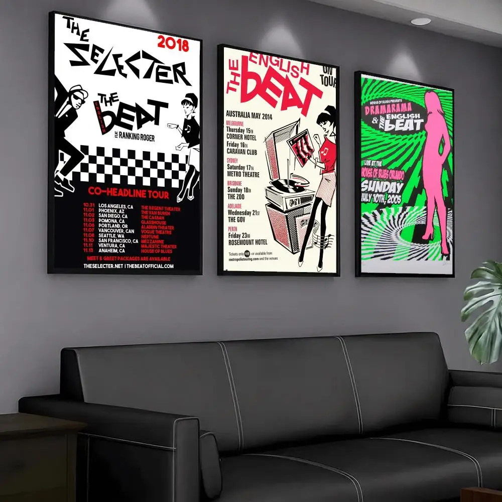band E-English Beat-T Painting Calligraphy Artwork for Home Bedroom Office Wall Decoration Gift