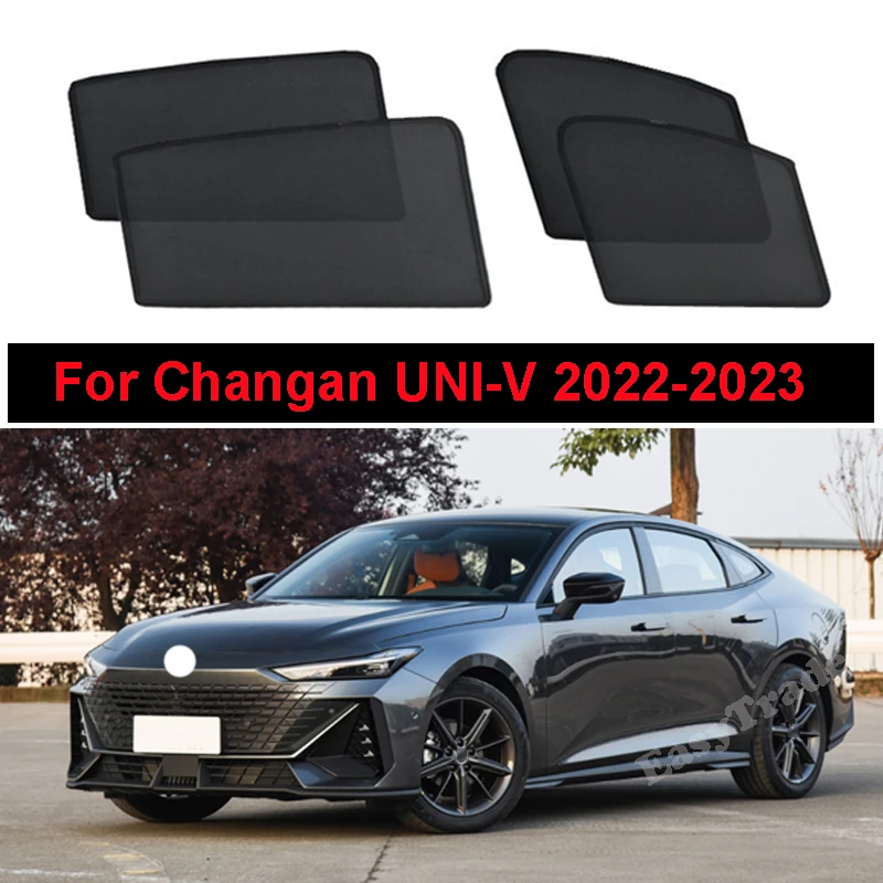 For Changan UNI-V 2022 2023 Front Rear Window Magnetic Sunshade Car Side Window Mesh Curtain UV Protection Sun Visor