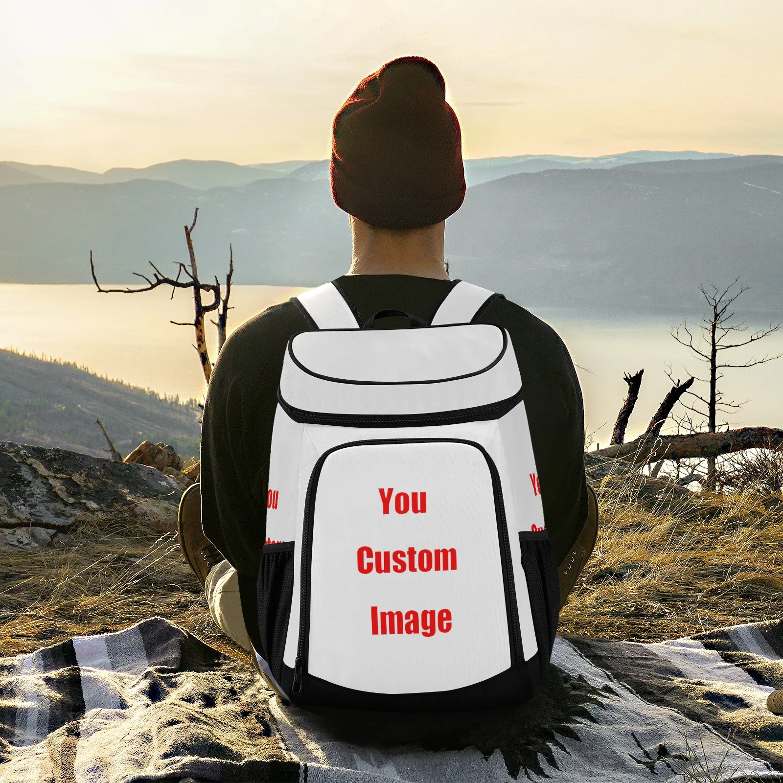 New Thermal Picnic Backpack Waterproof Thickened Cooler Bag Large Insulated Bag Cooler Backpack Refrigerator Bag Custom Pattern