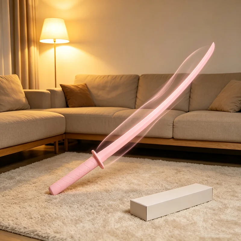 3D Printed Gravity Straight Out Telescopic Samurai Stress Relief Toy Stretchable Cos Props Creative Folding Katana Gift