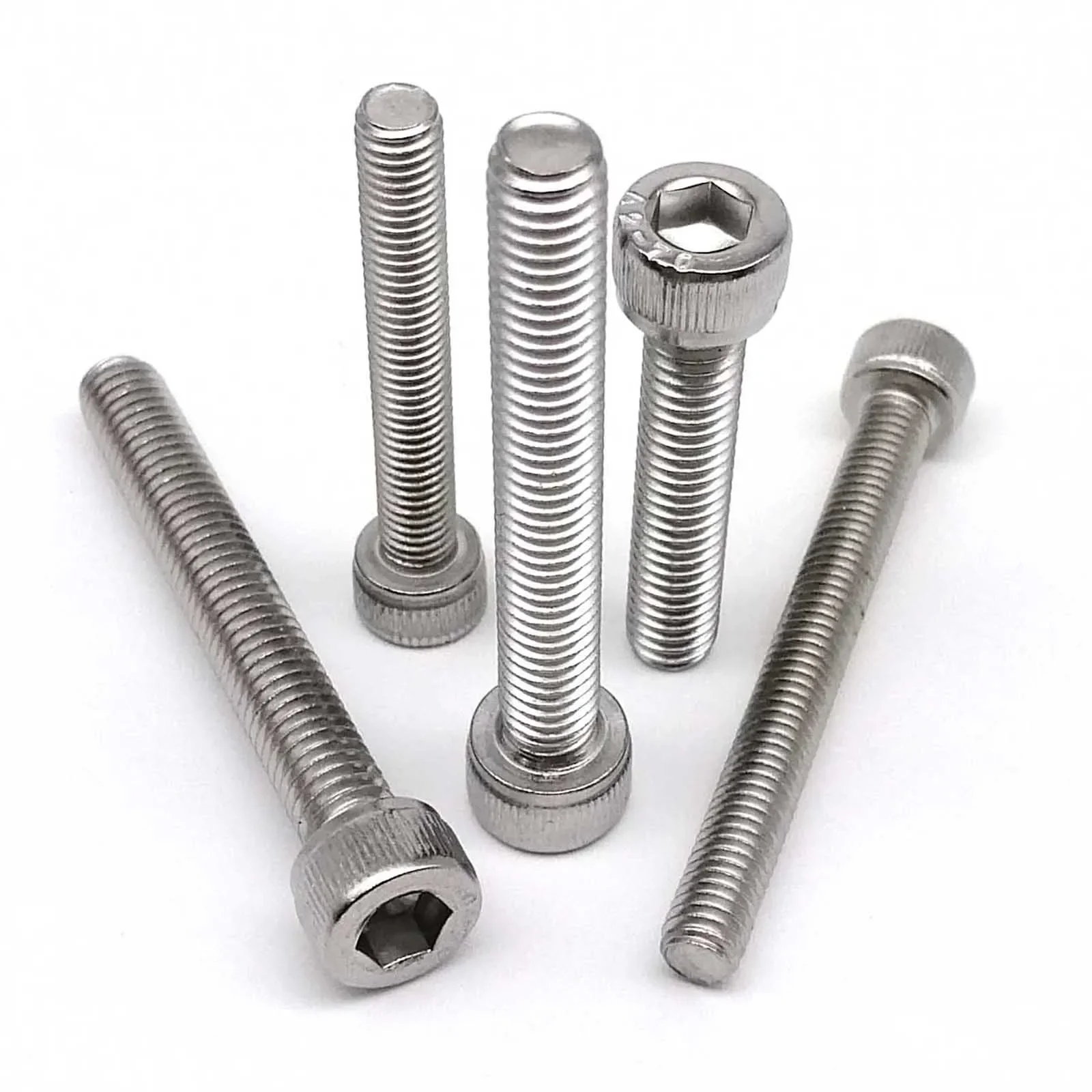 10pcs M10 304 A2 Stainless Steel Hexagon Hex Socket Cap Allen Head Bolt Screw Lengthened Long 6-200mm