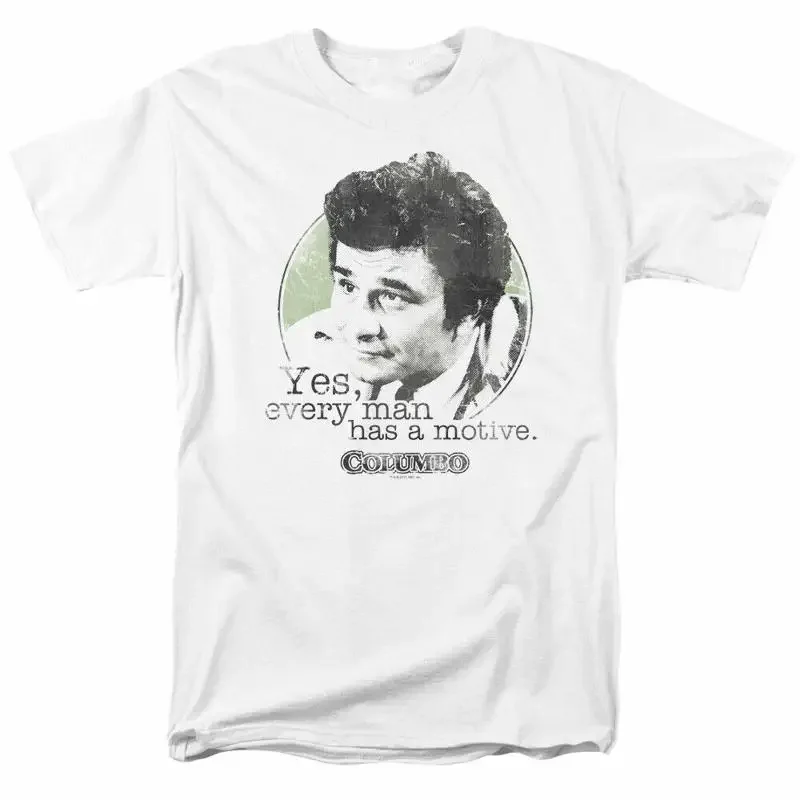 Columbo Motive T Shirt Mens Licensed Classic TV Merchandise Frank White