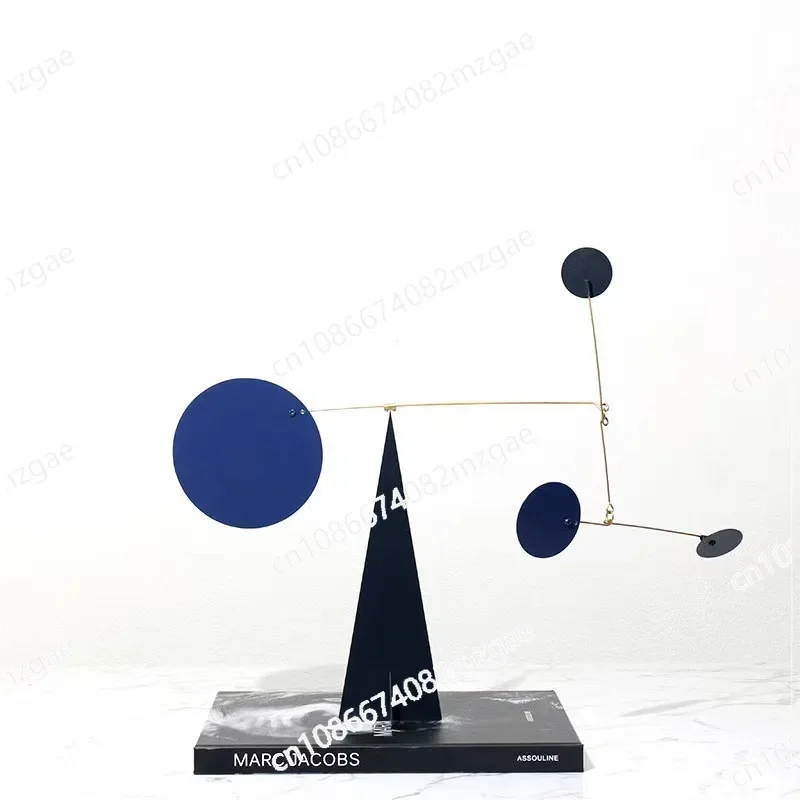 Minimalist creative metal balance dynamic geometric decoration Morandi soft furniture home art decoration decoration