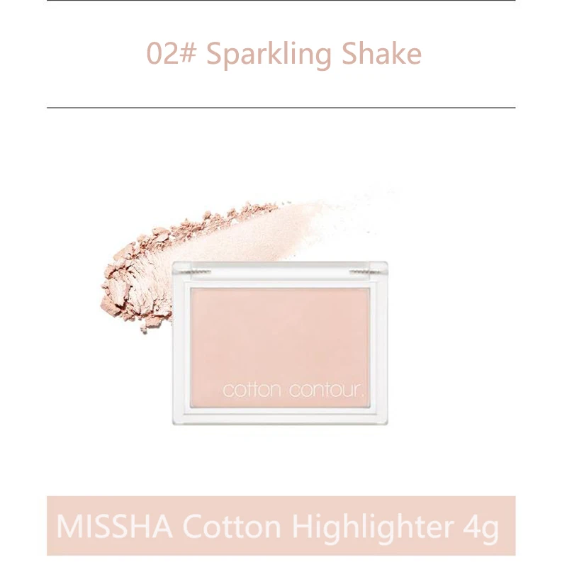 MISSHA Cotton Blush 4g Natural Rouge Cheek Blusher Contouring Matte Contour Palette Bronzer Highlighter Powder Korean Makeup