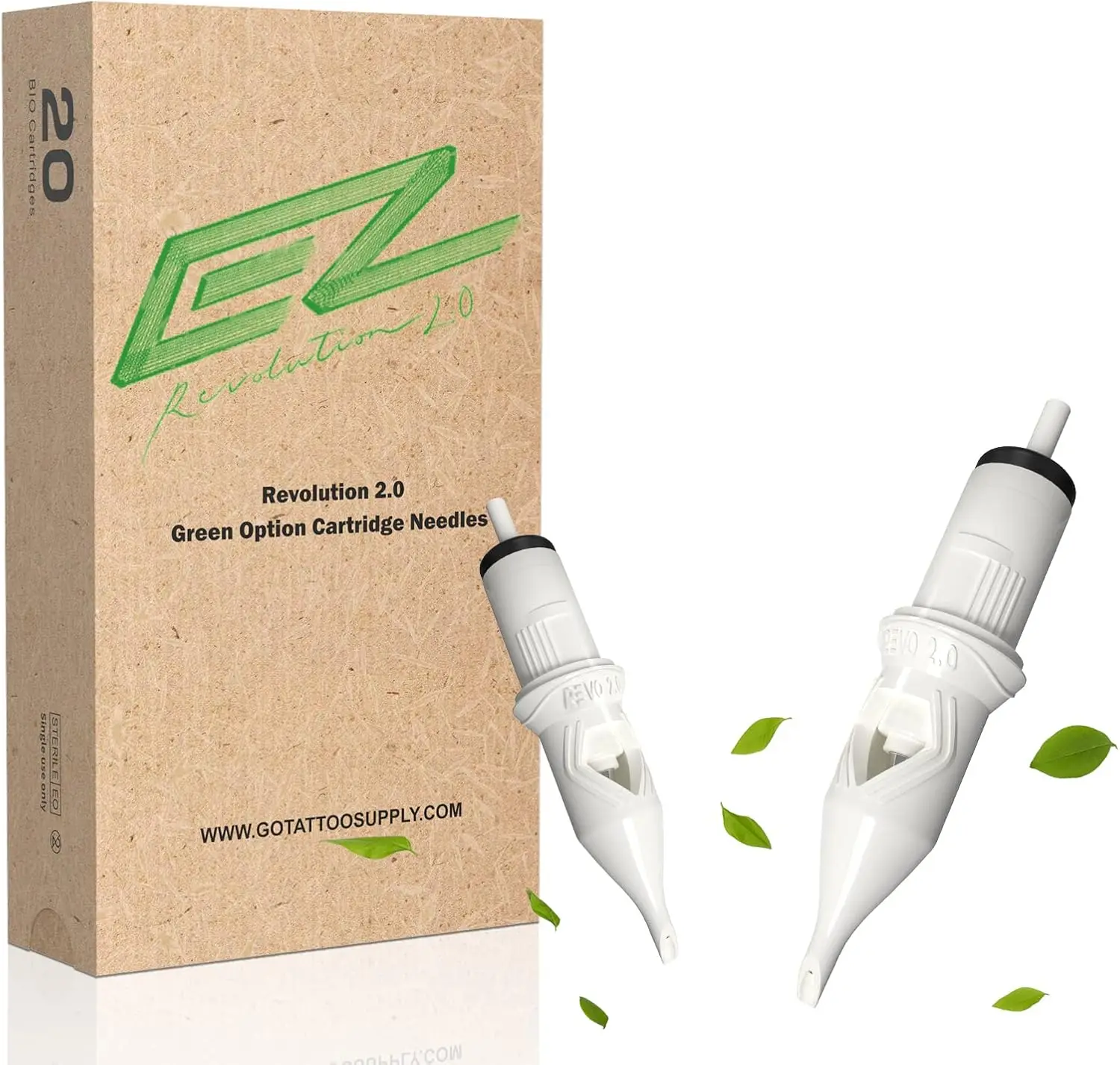 

EZ Revolution 2.0 иглы для тату-картриджей, экологически чистый материал, одноразовые иглы с круглым вкладышем для ручки для тату-машины Rotray