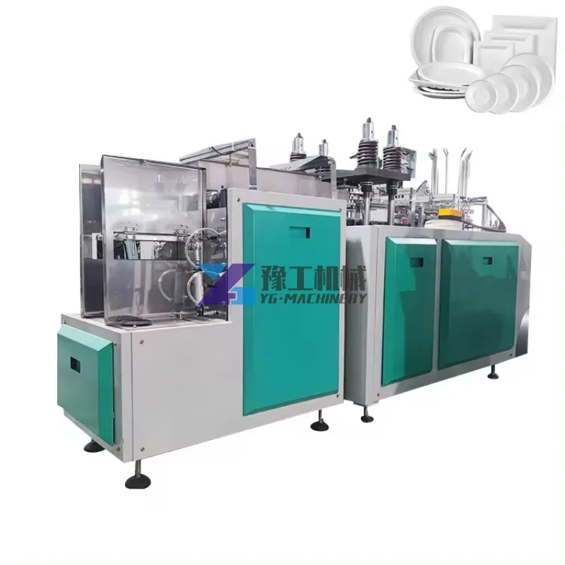 Fully Automatic Disposable Paper Plate Tray Bowl Making Machine Price for Party