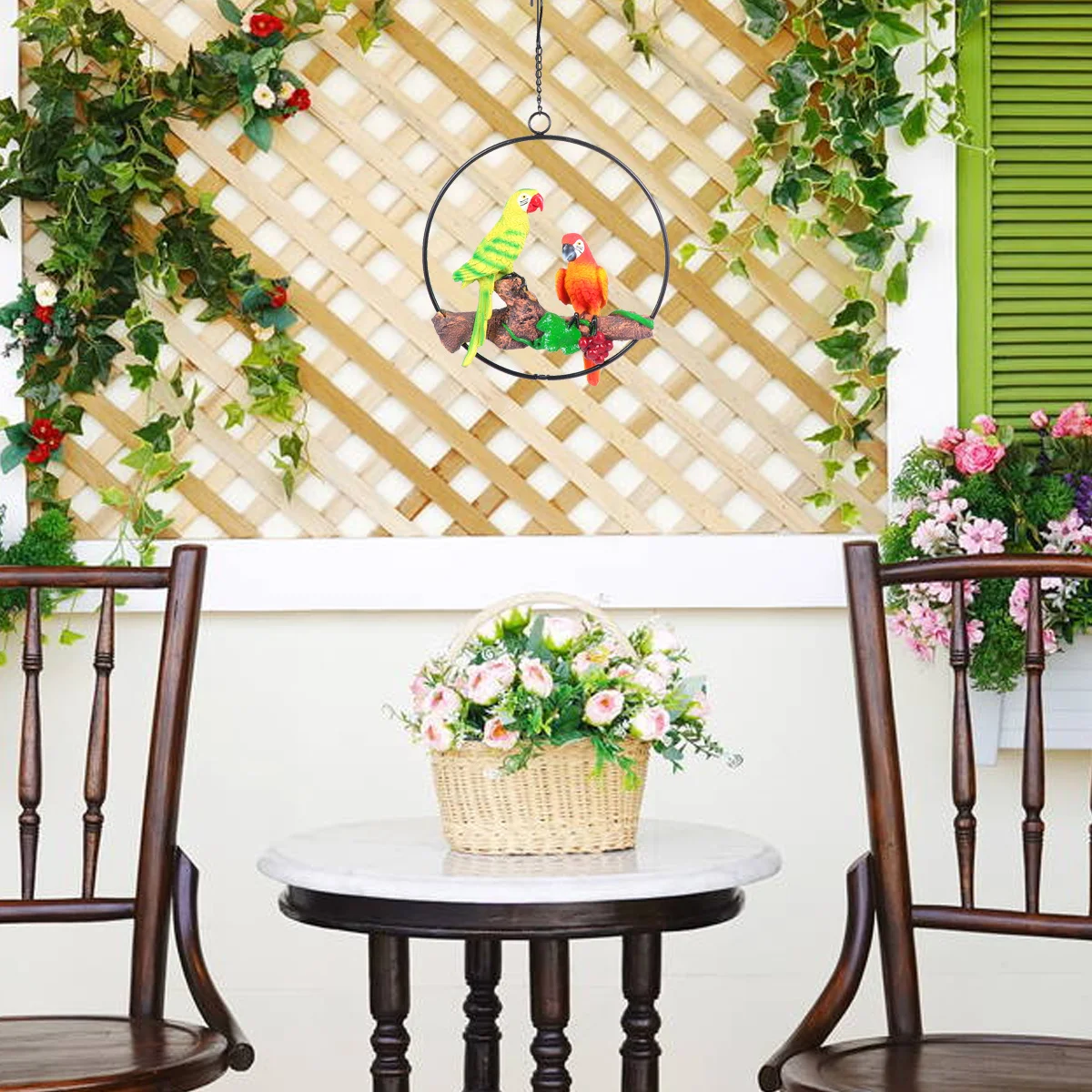 

Adorable Simulation Parrot Resin Craft Unique Gift for Home Garden Enthusiasts Simulation Parrot Artificial Birds