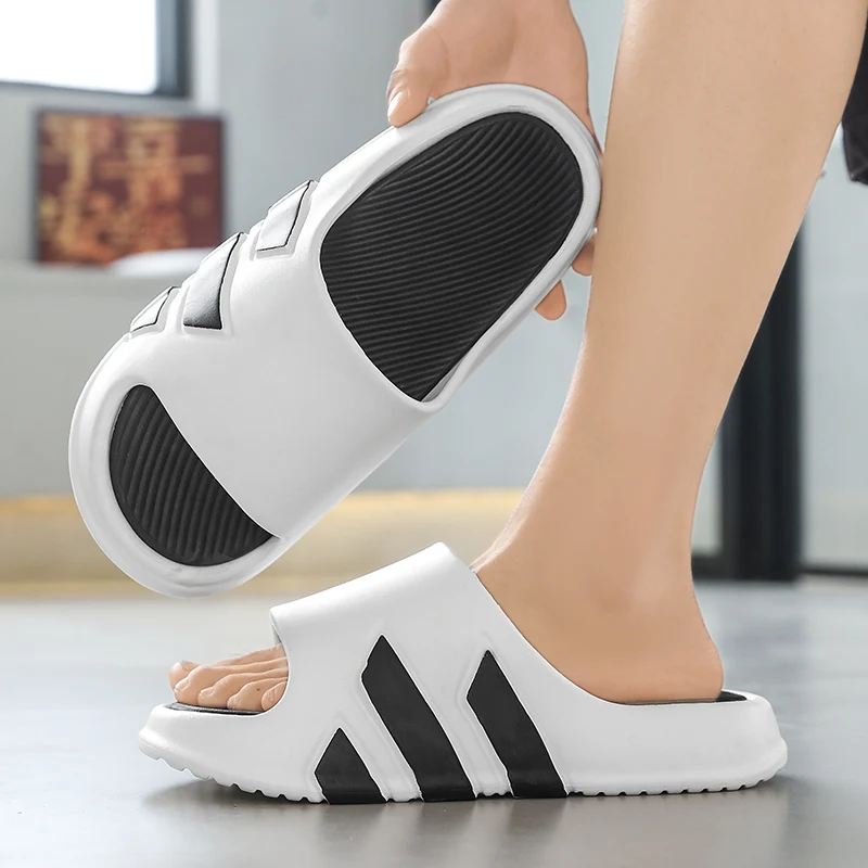 

Summer Eva Slippers for Men and Women At Home, Indoor Sports, Home and Outdoor Wear, Bathroom Thick-Soled Bathing Non-Slip Coupl