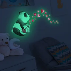 Autocollant Mural en Forme de Cœur de KrasnoBaby, Décoration de Maison, Papier Peint pour Chambre d'Enfant, Brille dans la Nuit, Auto-Adhésif