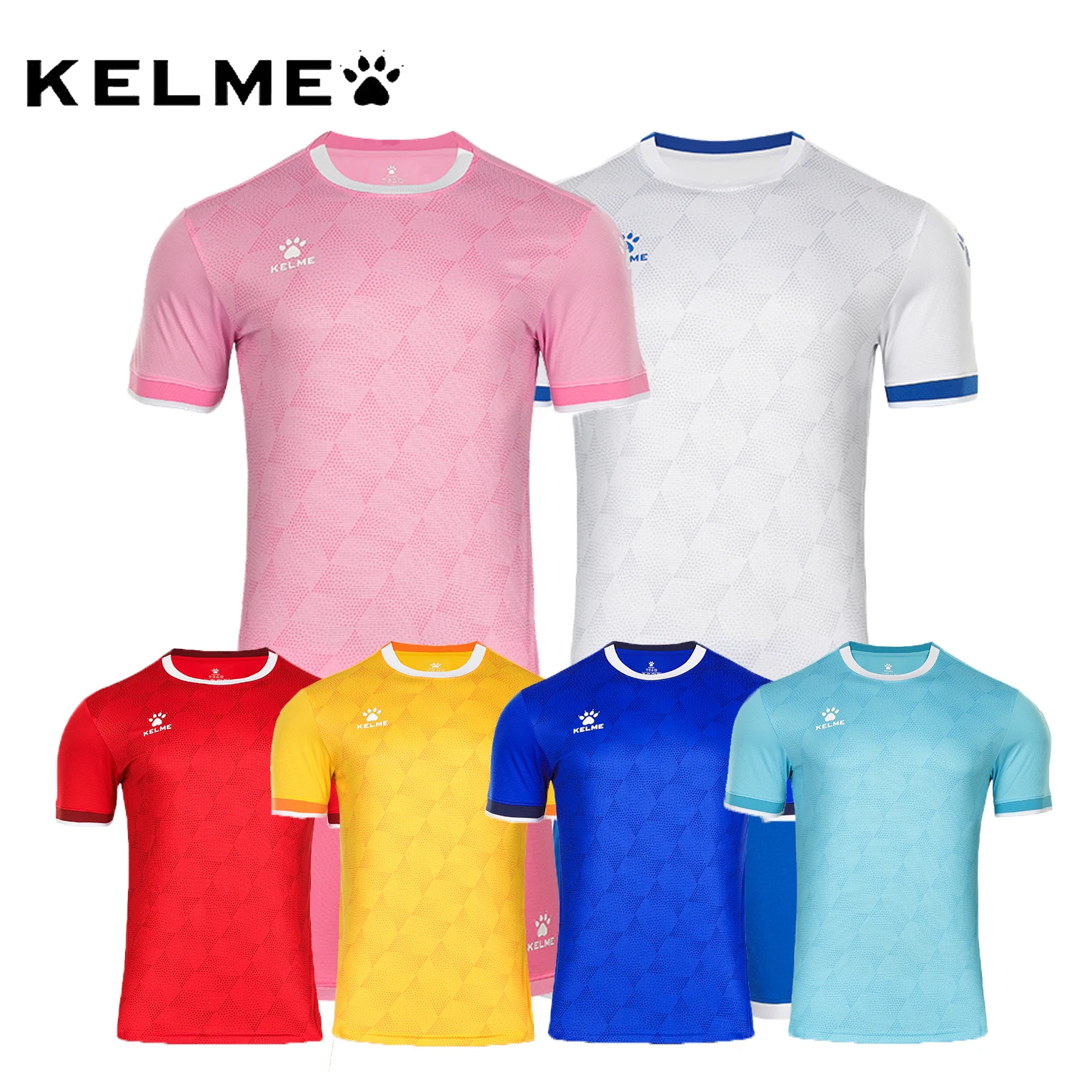 

KELME Soccer Jerseys Kid Adult Football Uniforms Summer Shirt Shorts Sportswear Customize Soccer Suit Team Uniform 8151ZB1001