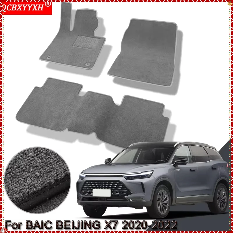 

Custom Car Floor Mats Waterproof Non-Slip Floor Mats Internal Protection Carpets Rugs Accessory For BAIC BEIJING X7 2020-2022