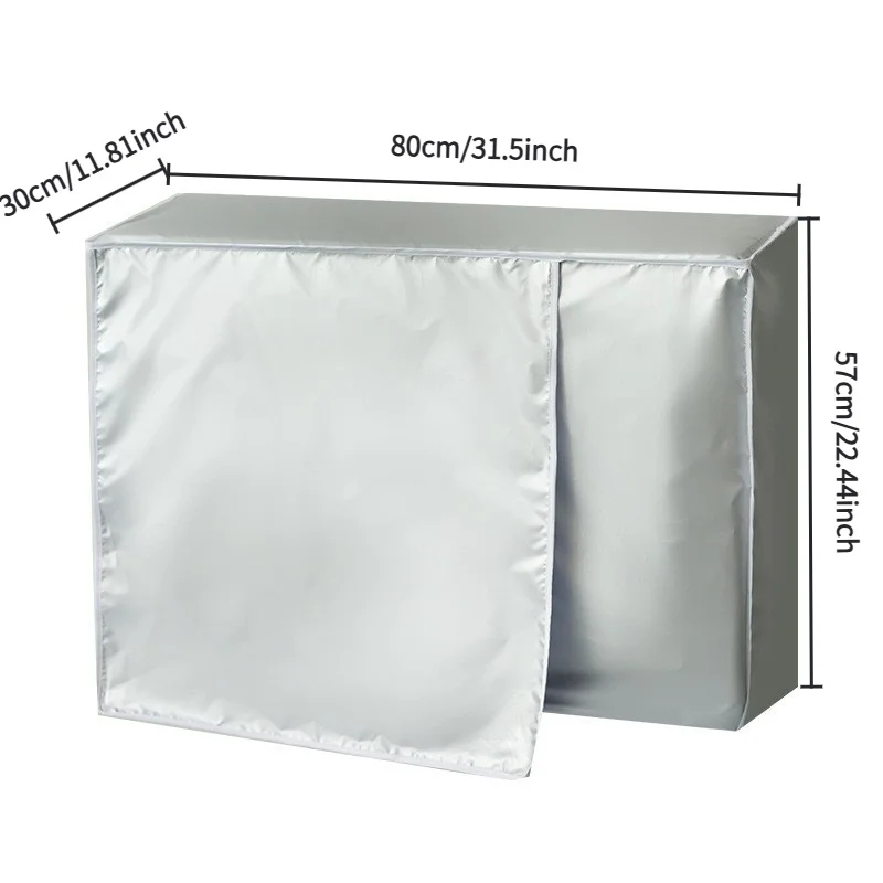 Wall Mount Outdoor Air Conditioning Unit Cover Windproof Dust Resistant Protective Sleeve For External AC Machine