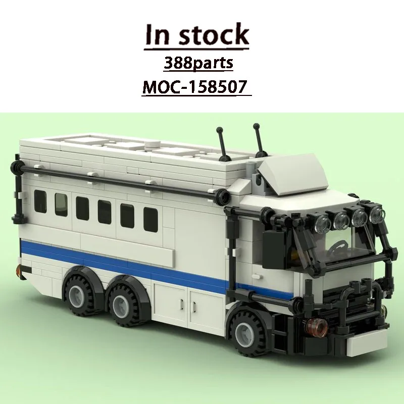 

Конструктор MOC-158507 «Городской транспорт: Тюремный грузовик», 388 деталей, креативный набор MOC, подарок для мальчиков на день рождения и Рождество