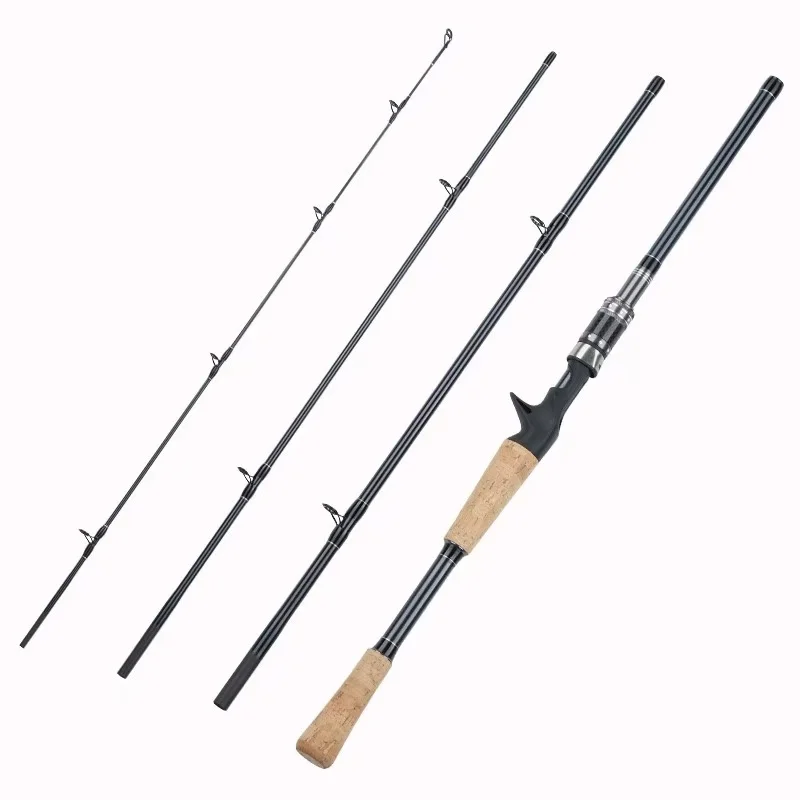 Spinning Casting Carbon Fiber Fishing Rod 2.1m, 2.4m,2.7m Lure Rod ML Action For Saltwater Freshwater