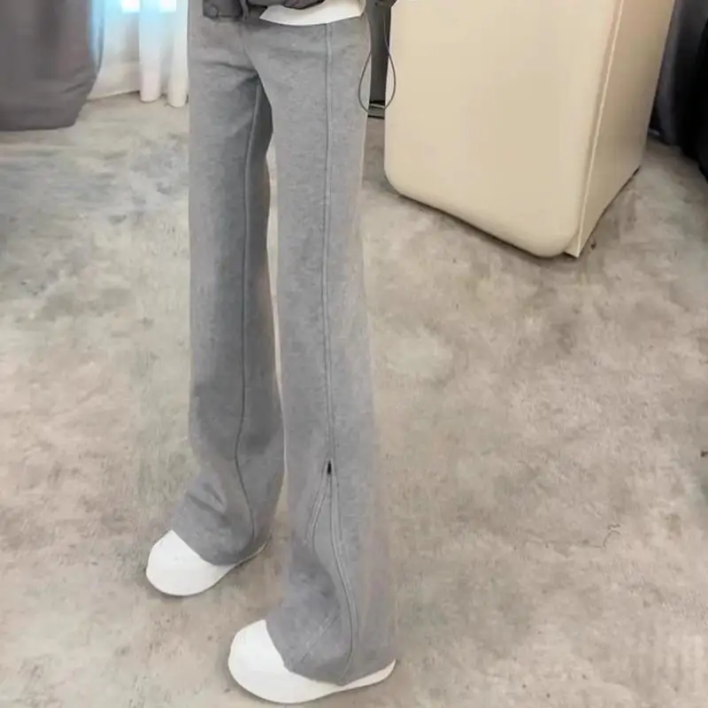 girls-spring-autumn-fce-lined-flared-pants-casual-high-waist-long-knitted-trousers-for-middle-large-children-and-teenagers