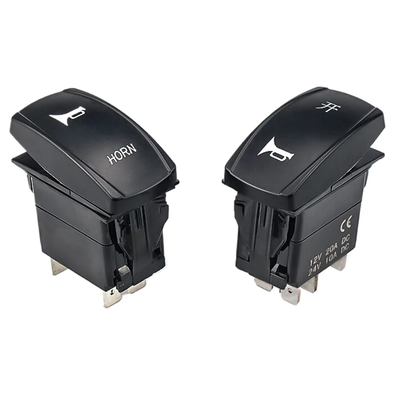 Interrupteur à bascule pour bras à bascule de voiture et bateau, 12V, étanche, boucle de verrouillage à 5 broches, bouton marin, bande lumineuse LED