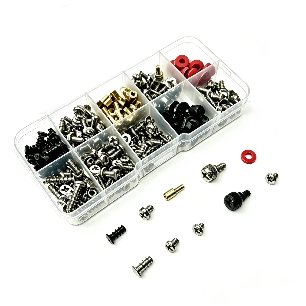 Assorted Mounting Screw Kit 360Pcs Boxed Hardware Fasteners Desktop Computer Chassis PC Case Motherboard HDD Fan DIY Assembly