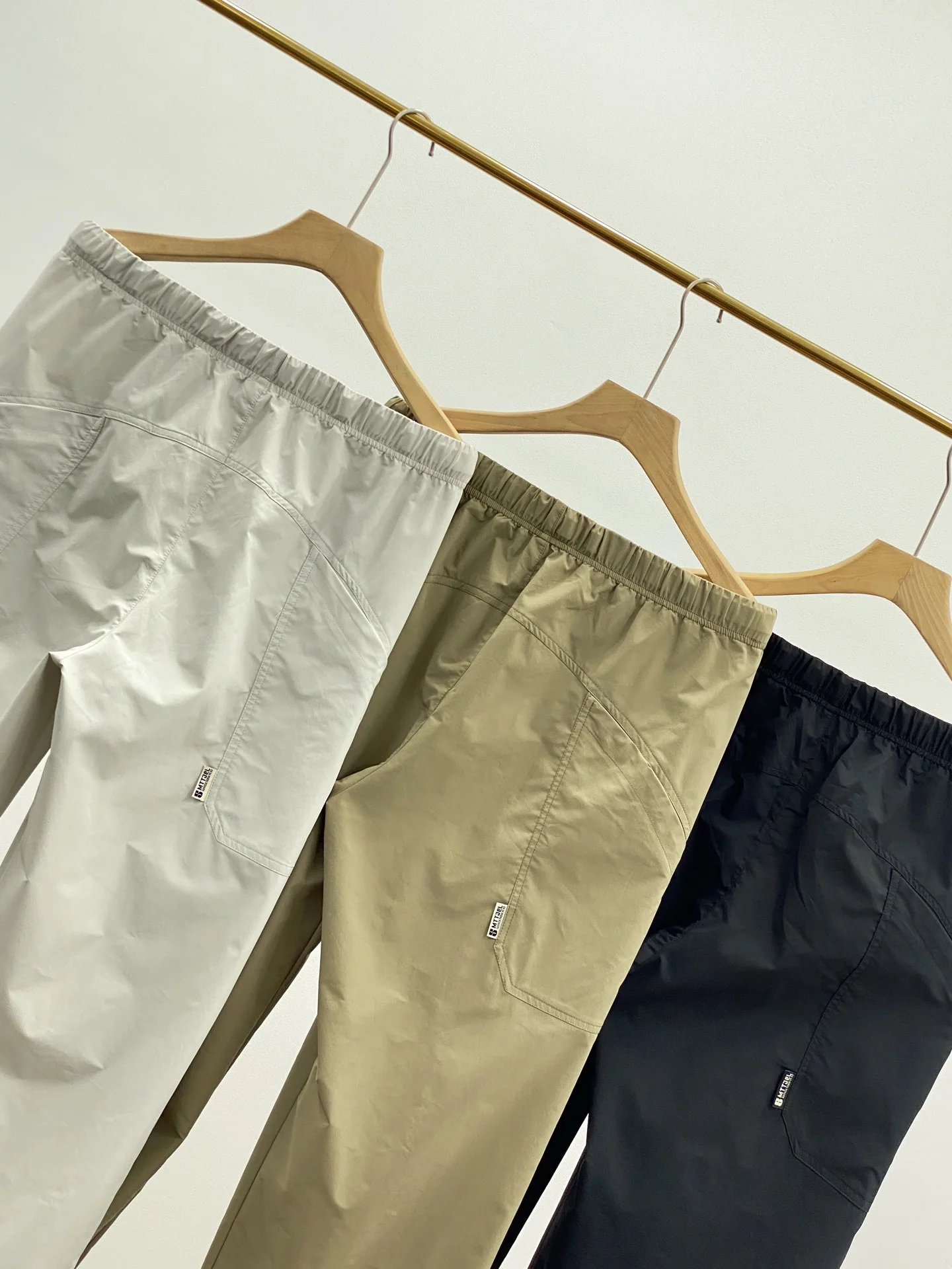 M7699 Summer Belted Waistline Straight Loose Pants For Men Outdoor Quick Dry Military Tactical Camping Pants Trousers
