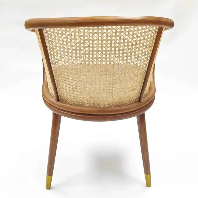 Comfortable Rustic Natural Outdoor Leisure Chair with Eco-Friendly Breathable Design and Durable Webbing Back