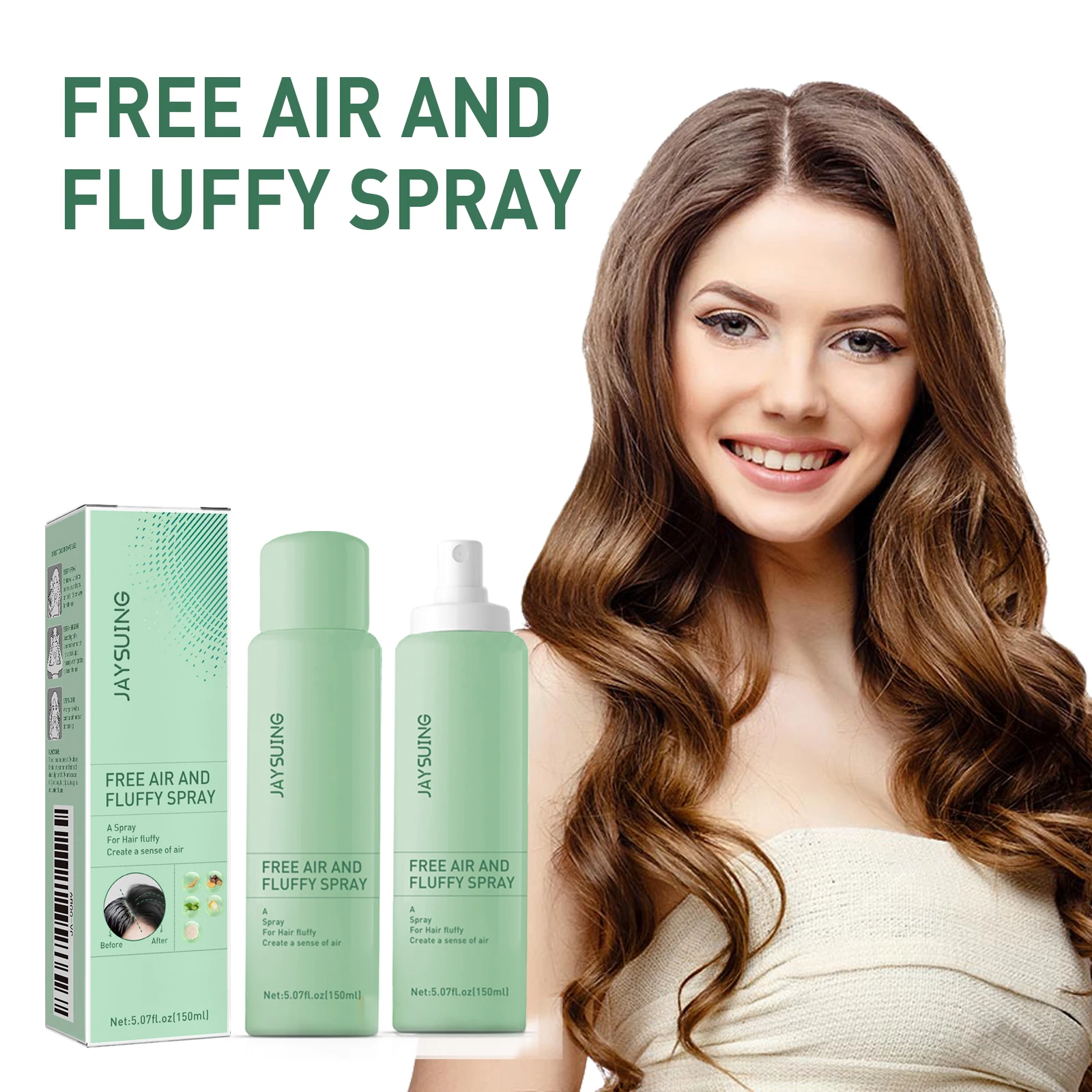 

Dry Shampoo Spray Lasting Oil-Control Fast Fluffy Absorb Grease Clean Scalp Air Feeling Styling Fragrance Wash Free Hair Spray