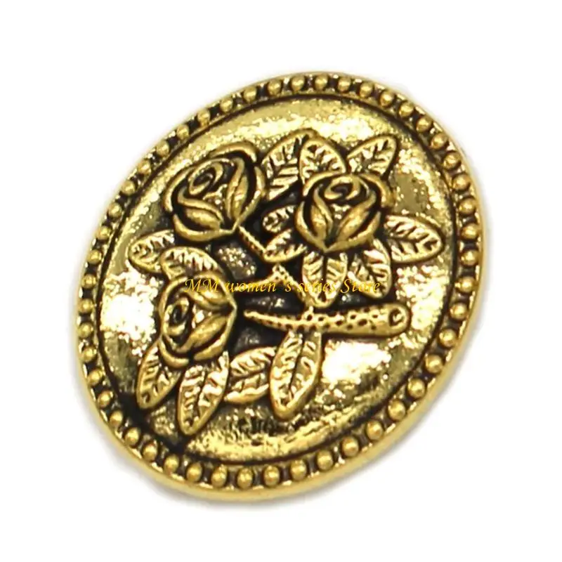 Q39C Dress Shirt Brooch Pin Retro Decorative Corsage Clip Shirt Secure Clip for Women