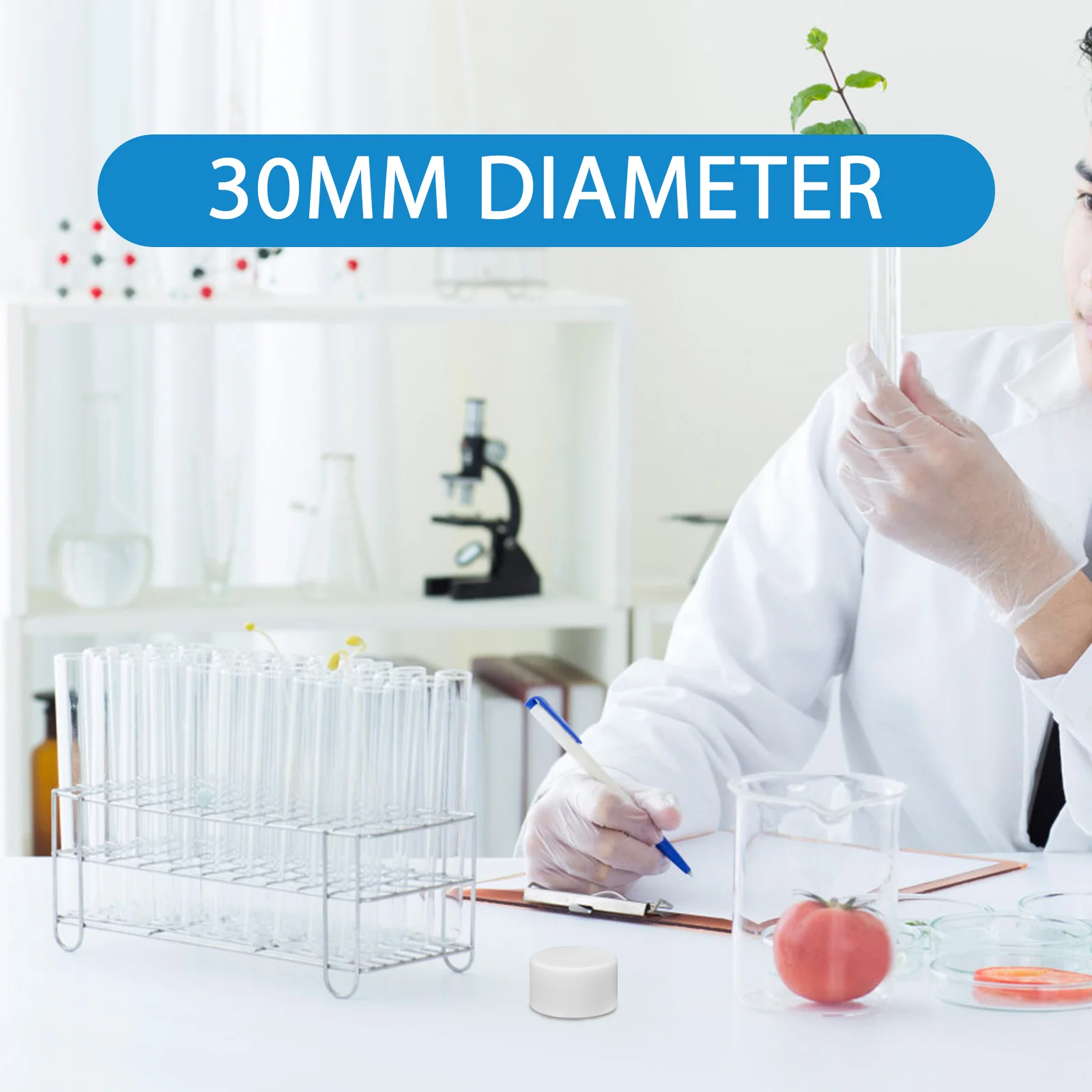 أطباق ثقافة طبق التبخر المختبري للعلوم PTFE أجار مسطح 30 مم بتري