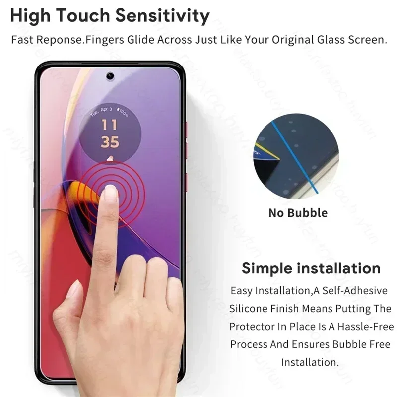 อุปกรณ์ป้องกันหน้าจอกระจกเทมเปอร์6 in 1สำหรับ Motorola Moto G54 G84 G34 5G G14เพาเวอร์ G24 4G กระจกกล้อง Moto Rola g 14 24 34 54 84