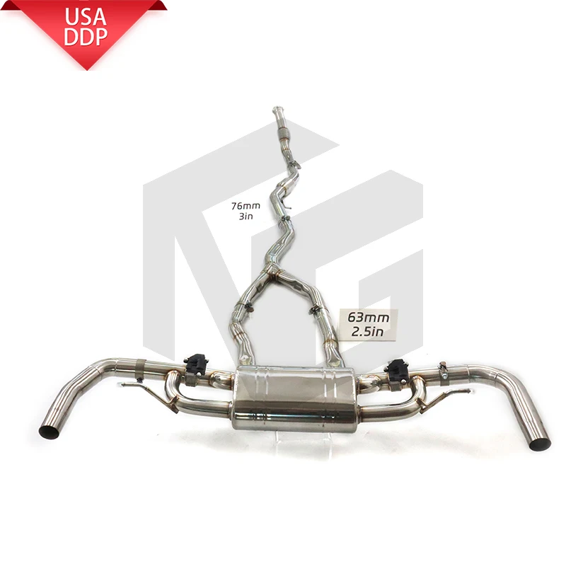 

ING Customize Exhaust Stainless steel 304 catback for Mercedes GLE53 C167 3.0T Upgrade Auto High Performance Parts